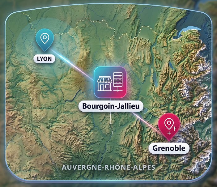 Domaine d'intervention de Mia Solution en Auvergne-Rhône-Alpes